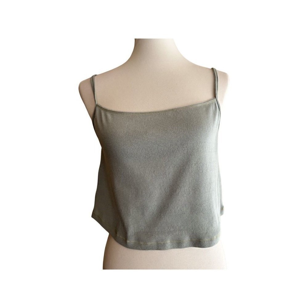 SKIMS Stretch Logo Pointelle Strappy Straight Neck Camisole Top Size 3X - Picture 10 of 11